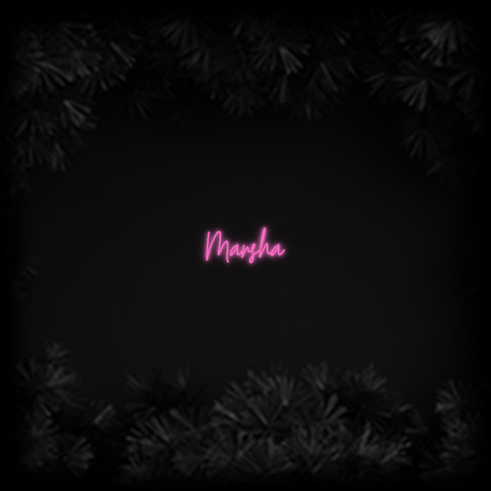 Konfiguriertes Neonschild: Marsha - Official Neon - led neon schild schriftzug personalisiert