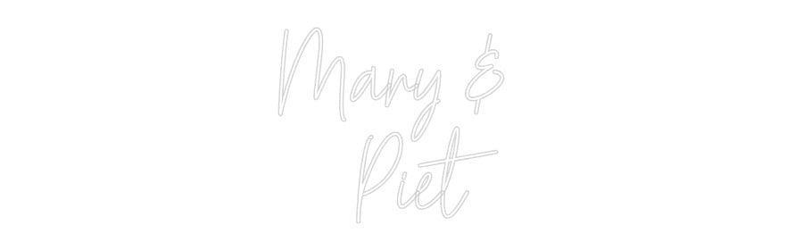 Konfiguriertes Neonschild: Mary & ... - Official Neon - led neon schild schriftzug personalisiert