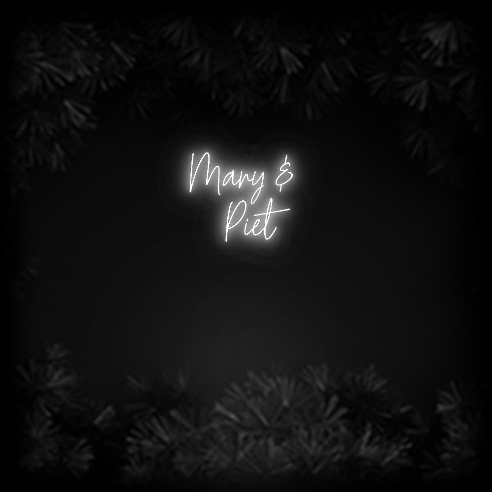 Konfiguriertes Neonschild: Mary & ... - Official Neon - led neon schild schriftzug personalisiert