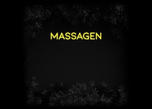 Konfiguriertes Neonschild: Massagen - Official Neon - led neon schild schriftzug personalisiert