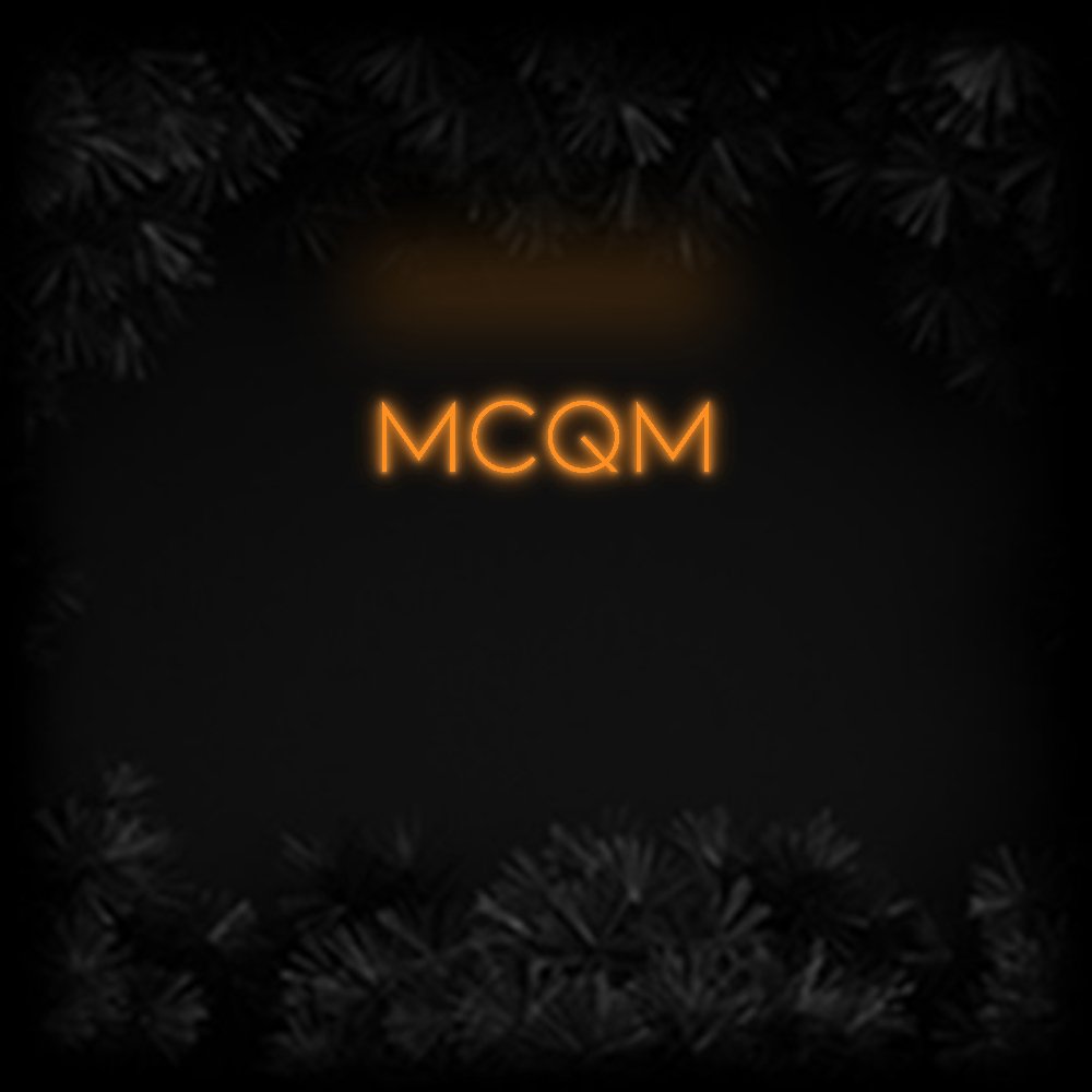 Konfiguriertes Neonschild: MCQM - Official Neon - led neon schild schriftzug personalisiert
