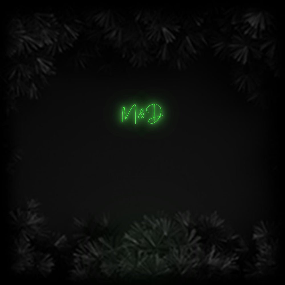 Konfiguriertes Neonschild: M&D - Official Neon - led neon schild schriftzug personalisiert