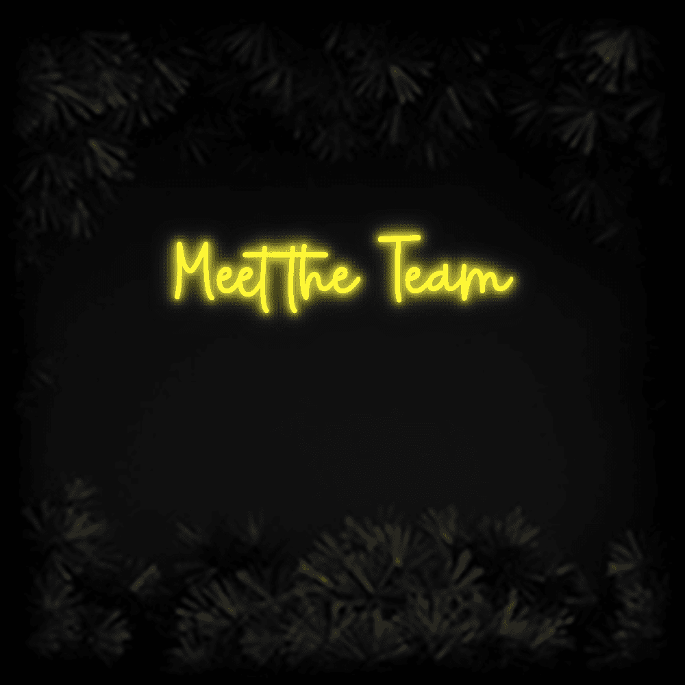 Konfiguriertes Neonschild: Meet the Team - Official Neon - led neon schild schriftzug personalisiert