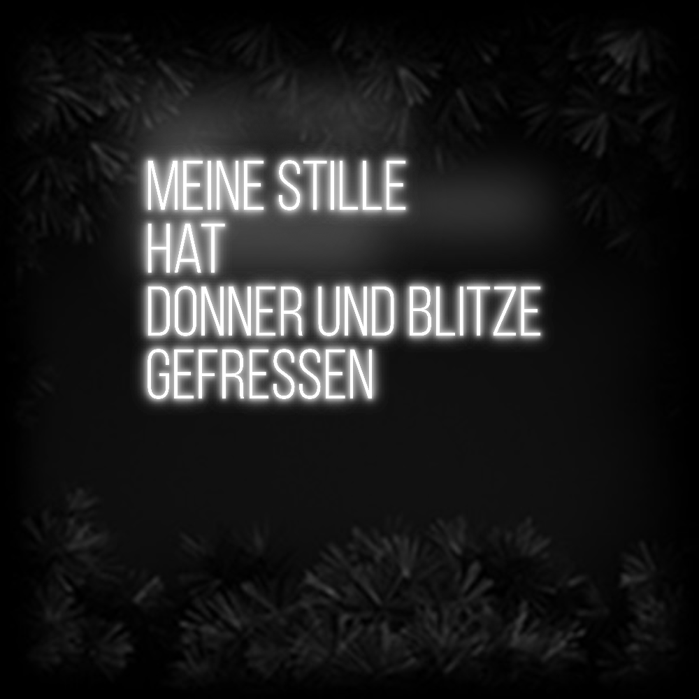 Konfiguriertes Neonschild: Meine Stille ... - Official Neon - led neon schild schriftzug personalisiert