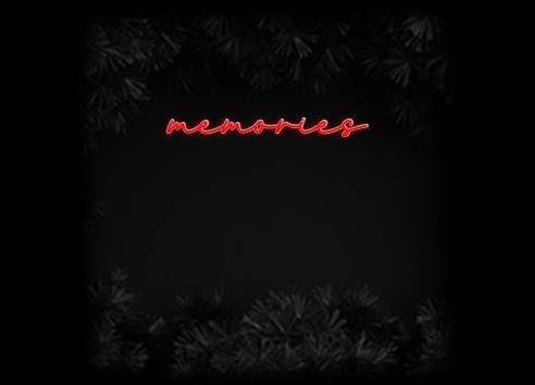 Konfiguriertes Neonschild: memories - Official Neon - led neon schild schriftzug personalisiert