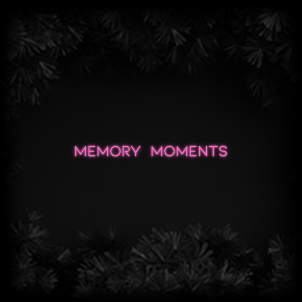 Konfiguriertes Neonschild: Memory Moments - Official Neon - led neon schild schriftzug personalisiert