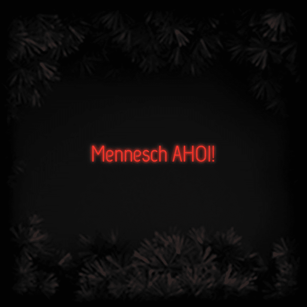 Konfiguriertes Neonschild: Mennesch AHOI! - Official Neon - led neon schild schriftzug personalisiert