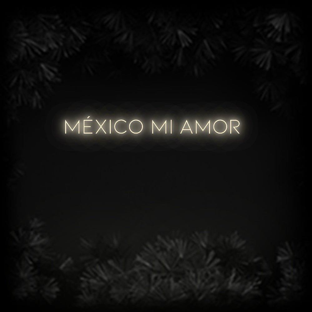 Konfiguriertes Neonschild: MÉXICO MI AMOR - Official Neon - led neon schild schriftzug personalisiert