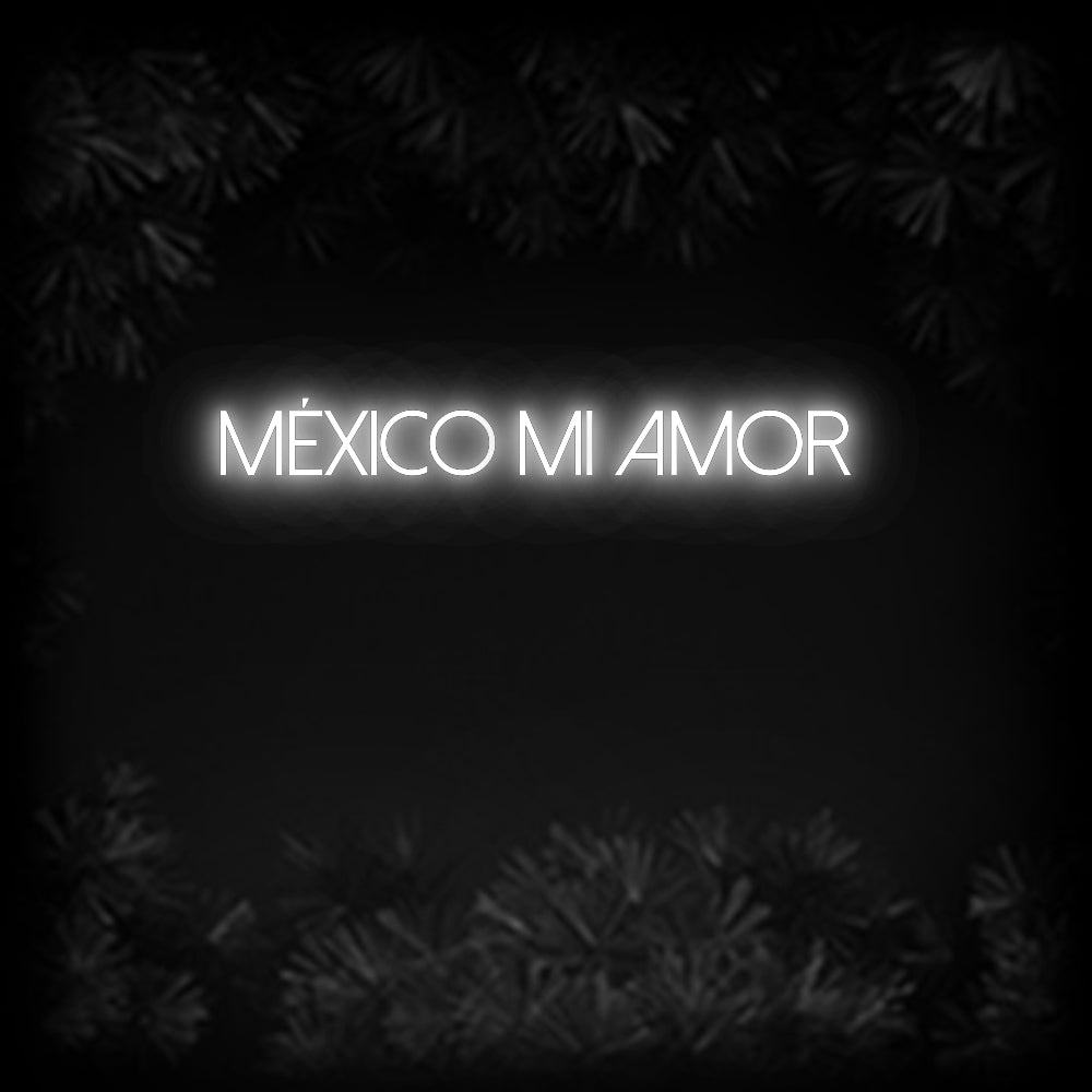 Konfiguriertes Neonschild: MÉXICO MI AMOR - Official Neon - led neon schild schriftzug personalisiert