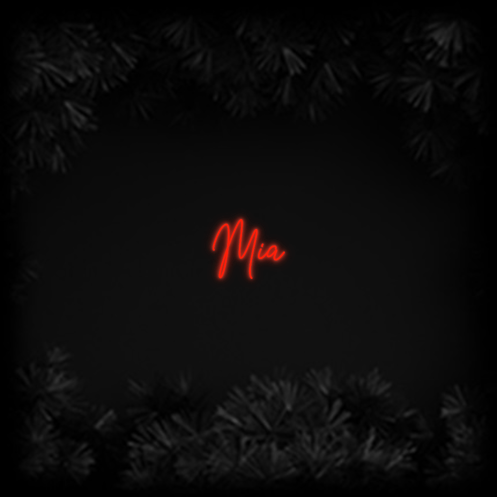 Konfiguriertes Neonschild: Mia - Official Neon - led neon schild schriftzug personalisiert