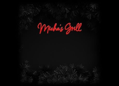 Konfiguriertes Neonschild: Micha‘s Grill - Official Neon - led neon schild schriftzug personalisiert