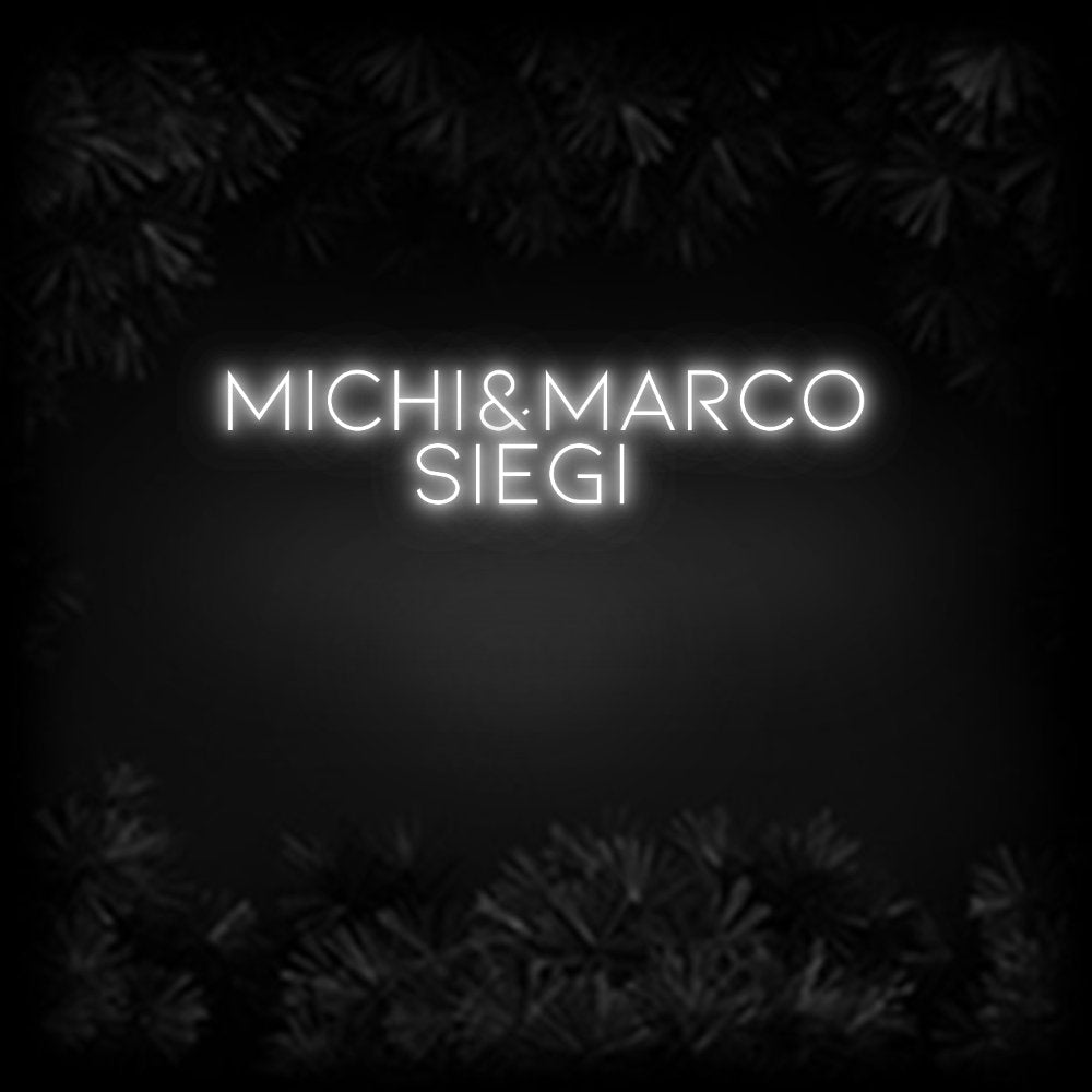 Konfiguriertes Neonschild: Michi&Marco ... - Official Neon - led neon schild schriftzug personalisiert