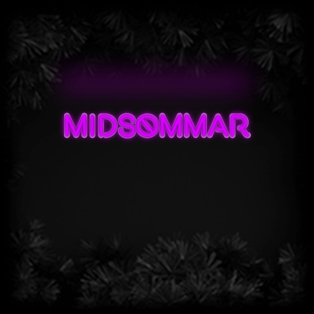 Konfiguriertes Neonschild: Midsommar - Official Neon - led neon schild schriftzug personalisiert