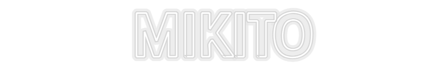 Konfiguriertes Neonschild: MIKITO - Official Neon - led neon schild schriftzug personalisiert