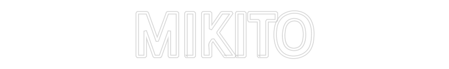 Konfiguriertes Neonschild: MIKITO - Official Neon - led neon schild schriftzug personalisiert