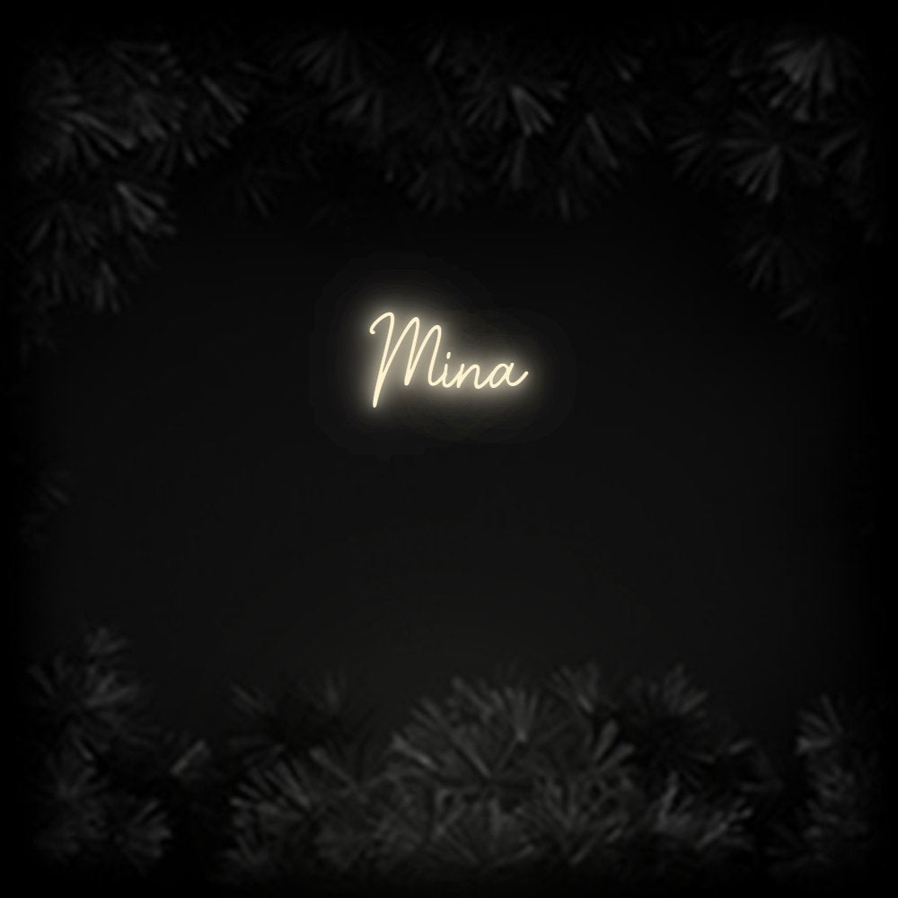 Konfiguriertes Neonschild: Mina - Official Neon - led neon schild schriftzug personalisiert
