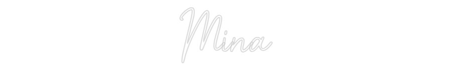 Konfiguriertes Neonschild: Mina - Official Neon - led neon schild schriftzug personalisiert