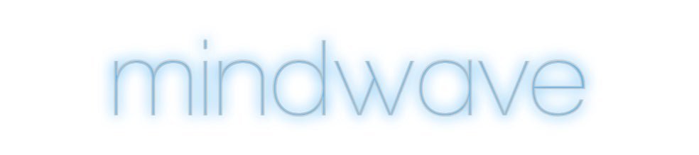 Konfiguriertes Neonschild: mindwave - Official Neon - led neon schild schriftzug personalisiert