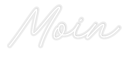Konfiguriertes Neonschild: Moin - Official Neon - led neon schild schriftzug personalisiert