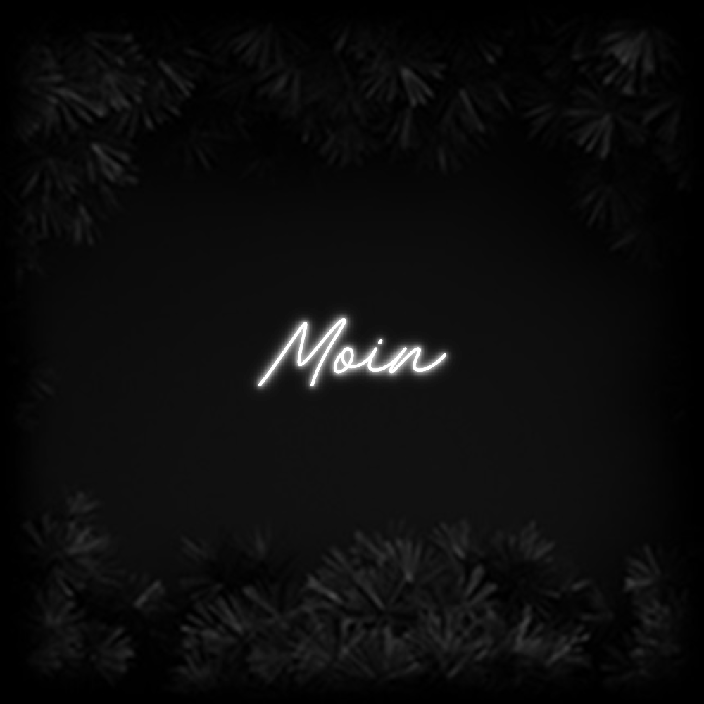 Konfiguriertes Neonschild: Moin - Official Neon - led neon schild schriftzug personalisiert
