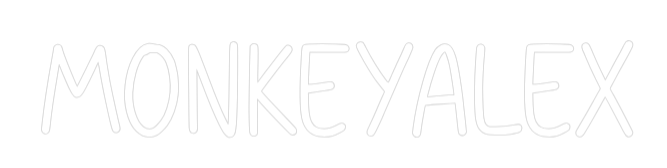 Konfiguriertes Neonschild: Monkeyalex - Official Neon - led neon schild schriftzug personalisiert