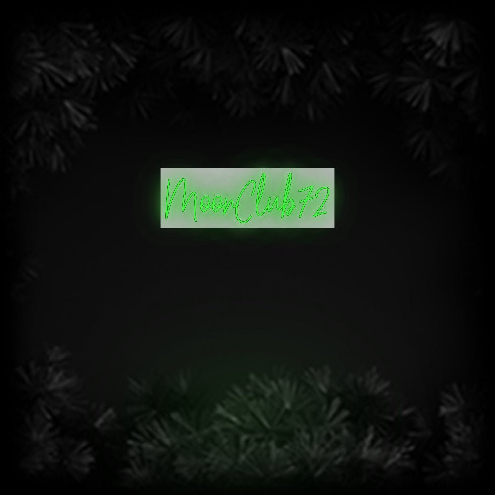 Konfiguriertes Neonschild: MoorClub72 - Official Neon - led neon schild schriftzug personalisiert