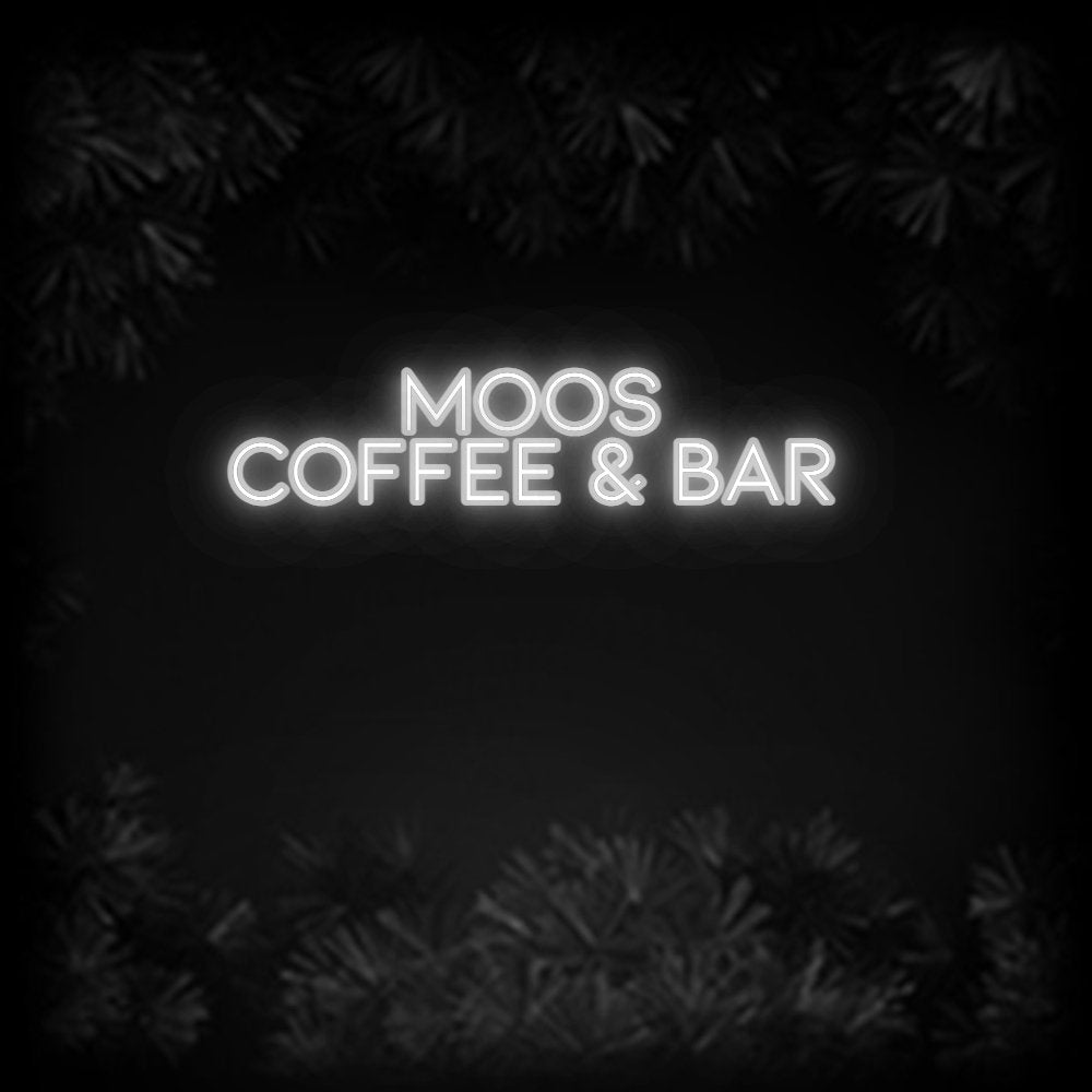 Konfiguriertes Neonschild: MOOS COFFEE... - Official Neon - led neon schild schriftzug personalisiert