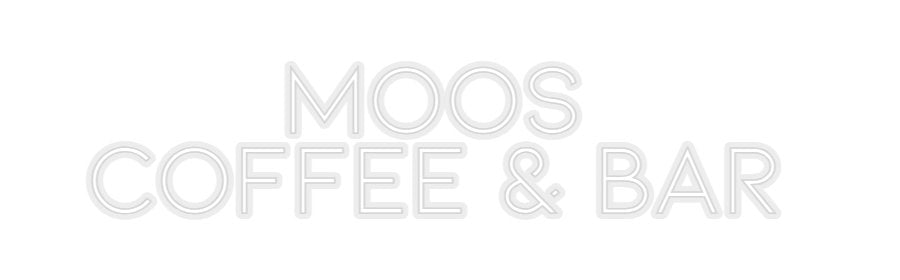 Konfiguriertes Neonschild: MOOS COFFEE... - Official Neon - led neon schild schriftzug personalisiert