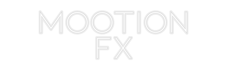 Konfiguriertes Neonschild: Mootion FX - Official Neon - led neon schild schriftzug personalisiert