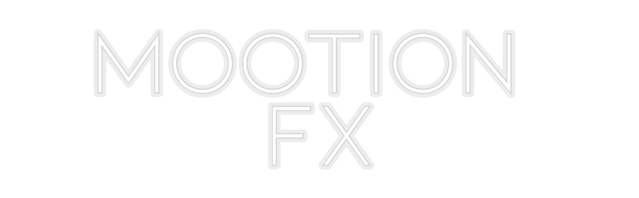 Konfiguriertes Neonschild: MOOTION FX - Official Neon - led neon schild schriftzug personalisiert