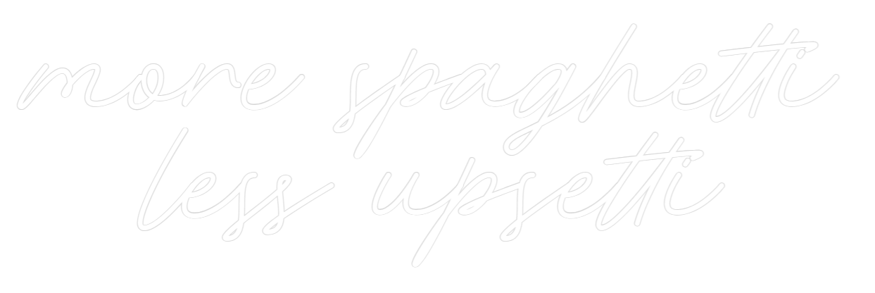 Konfiguriertes Neonschild: more spaghett... - Official Neon - led neon schild schriftzug personalisiert