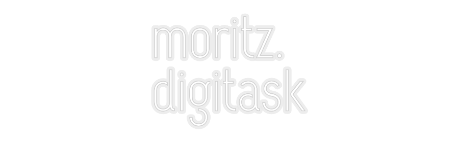 Konfiguriertes Neonschild: moritz. digi... - Official Neon - led neon schild schriftzug personalisiert