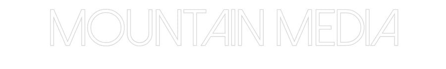 Konfiguriertes Neonschild: Mountain Media - Official Neon - led neon schild schriftzug personalisiert