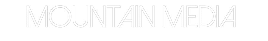 Konfiguriertes Neonschild: Mountain Media - Official Neon - led neon schild schriftzug personalisiert