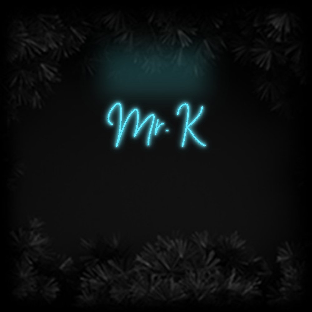 Konfiguriertes Neonschild: Mr. K - Official Neon - led neon schild schriftzug personalisiert