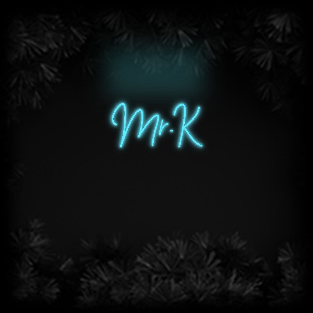 Konfiguriertes Neonschild: Mr.K - Official Neon - led neon schild schriftzug personalisiert