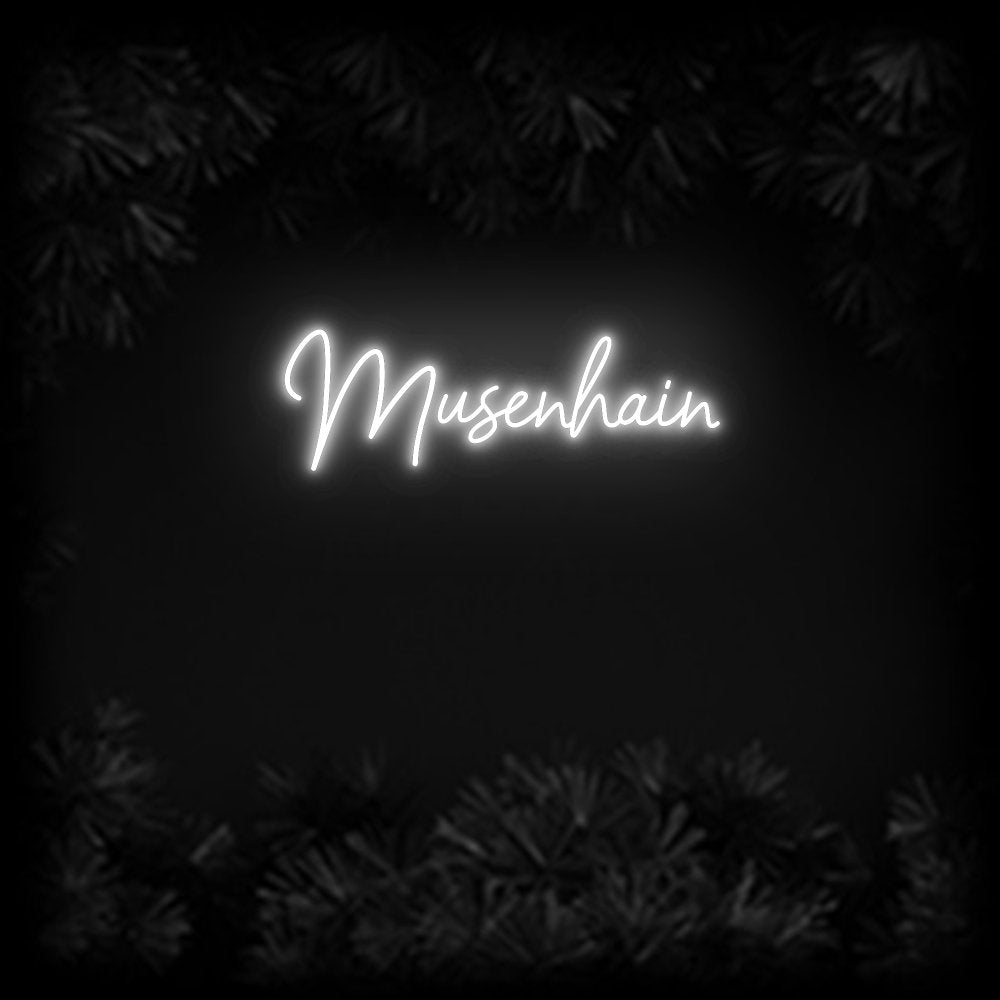 Konfiguriertes Neonschild: Musenhain - Official Neon - led neon schild schriftzug personalisiert