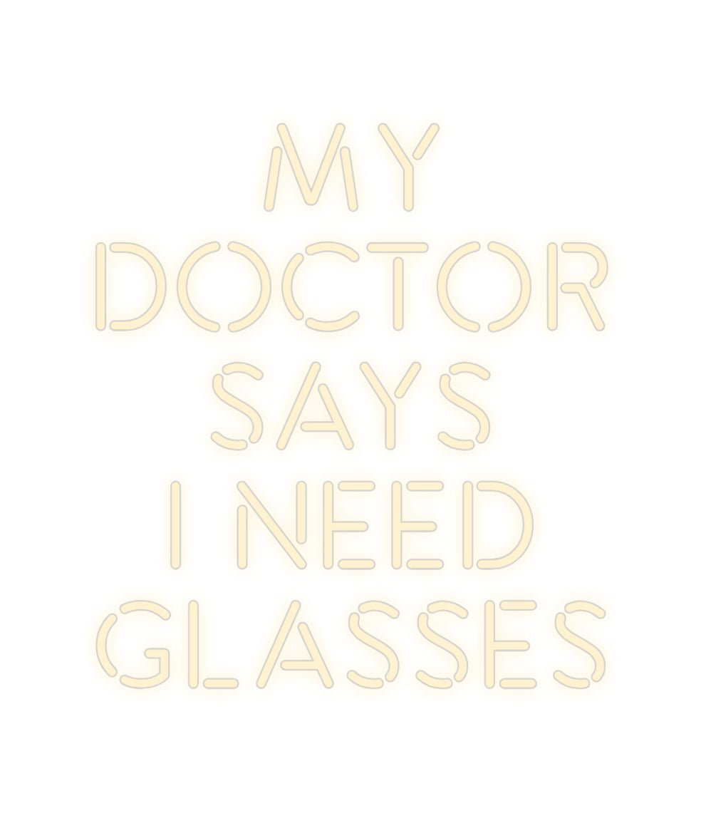 Konfiguriertes Neonschild: MY DOCTOR S... - Official Neon - led neon schild schriftzug personalisiert