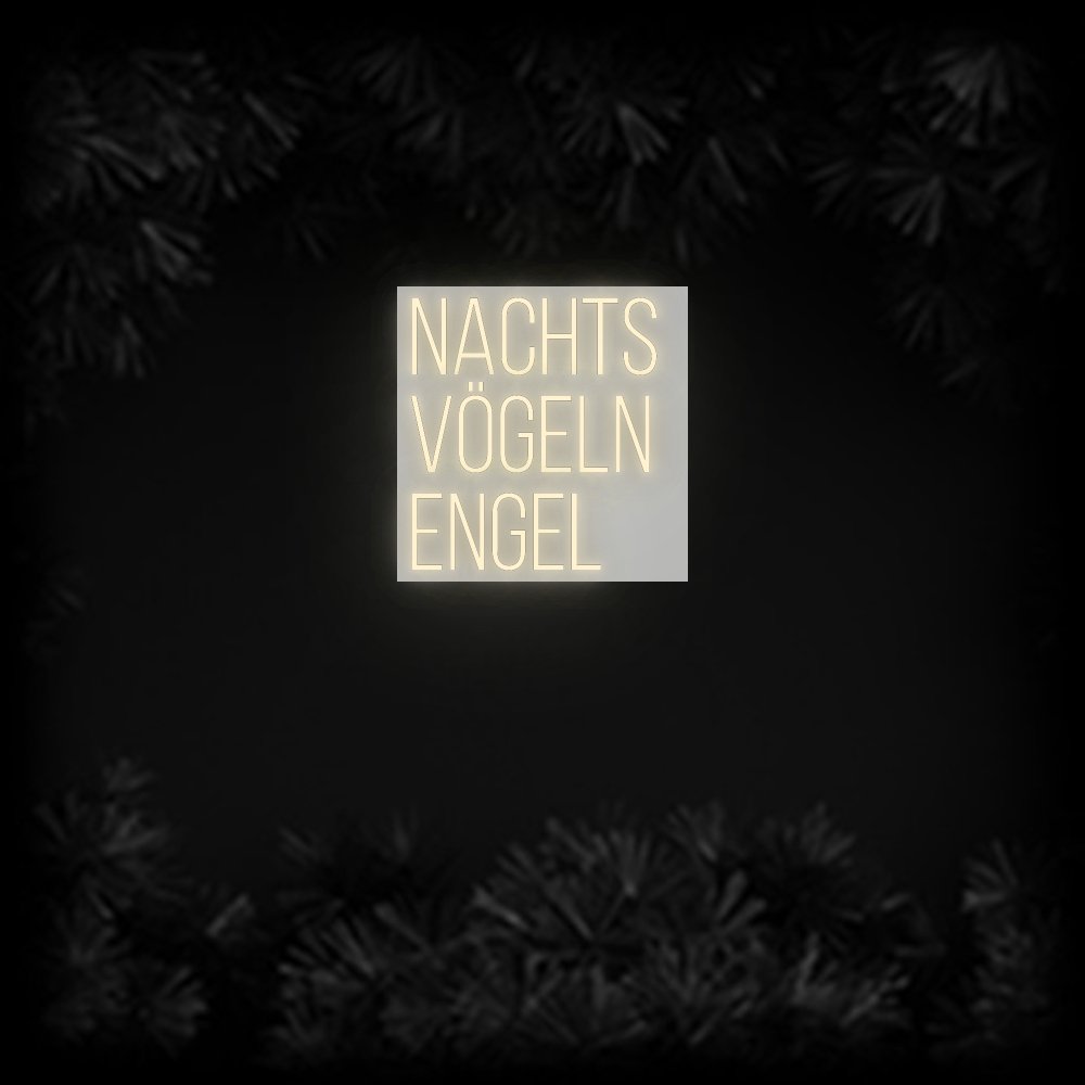 Konfiguriertes Neonschild: nachts vöge... - Official Neon - led neon schild schriftzug personalisiert