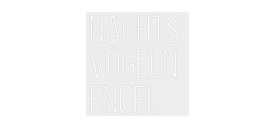 Konfiguriertes Neonschild: nachts vöge... - Official Neon - led neon schild schriftzug personalisiert
