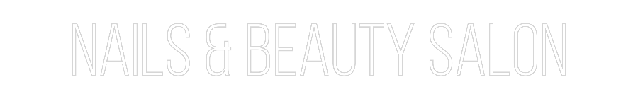 Konfiguriertes Neonschild: NAILS & BEAUT... - Official Neon - led neon schild schriftzug personalisiert