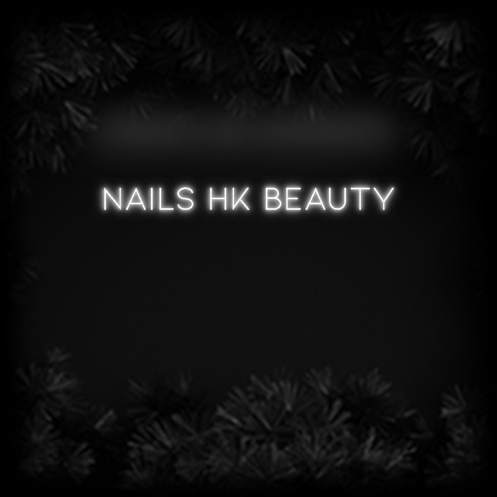 Konfiguriertes Neonschild: Nails HK Beauty - Official Neon - led neon schild schriftzug personalisiert
