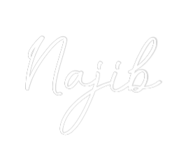 Konfiguriertes Neonschild: Najib - Official Neon - led neon schild schriftzug personalisiert
