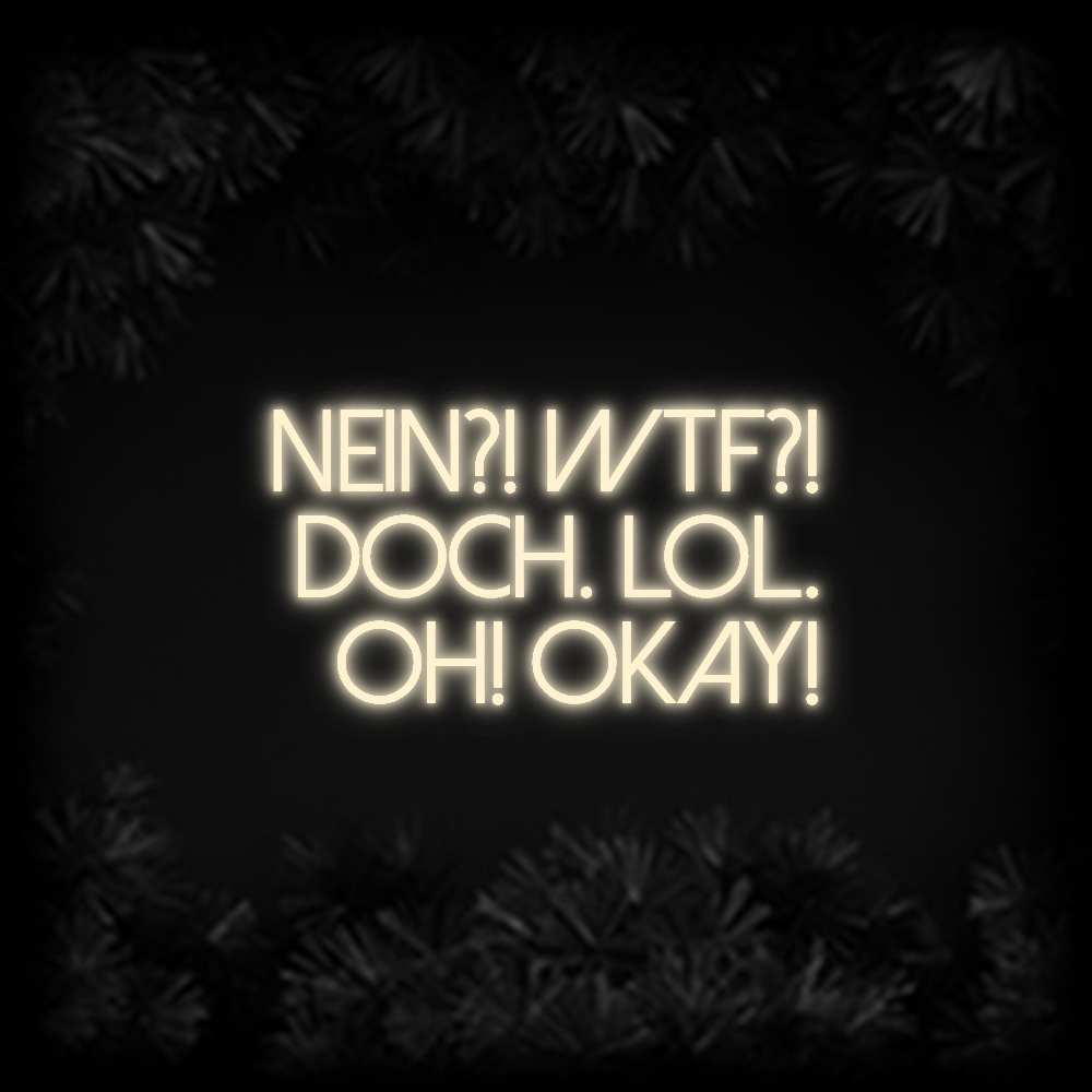 Konfiguriertes Neonschild: Nein?! Wtf?! ... - Official Neon - led neon schild schriftzug personalisiert