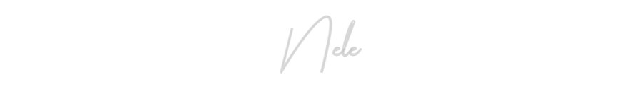 Konfiguriertes Neonschild: Nele - Official Neon - led neon schild schriftzug personalisiert