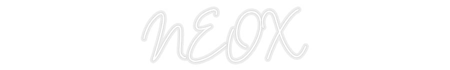 Konfiguriertes Neonschild: NEOX - Official Neon - led neon schild schriftzug personalisiert
