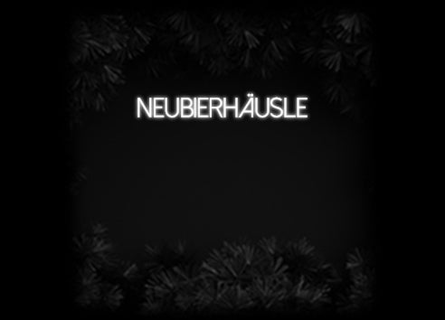 Konfiguriertes Neonschild: neubierhäusle - Official Neon - led neon schild schriftzug personalisiert