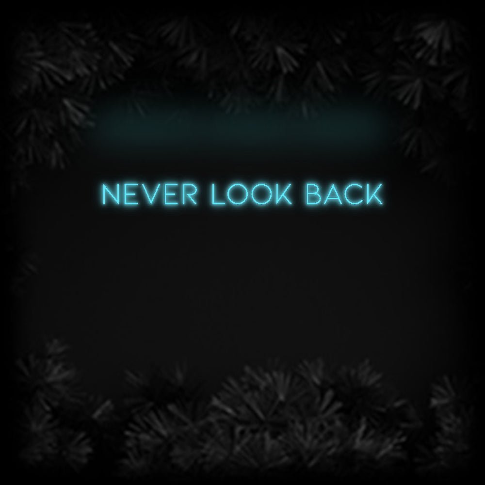 Konfiguriertes Neonschild: Never Look back - Official Neon - led neon schild schriftzug personalisiert