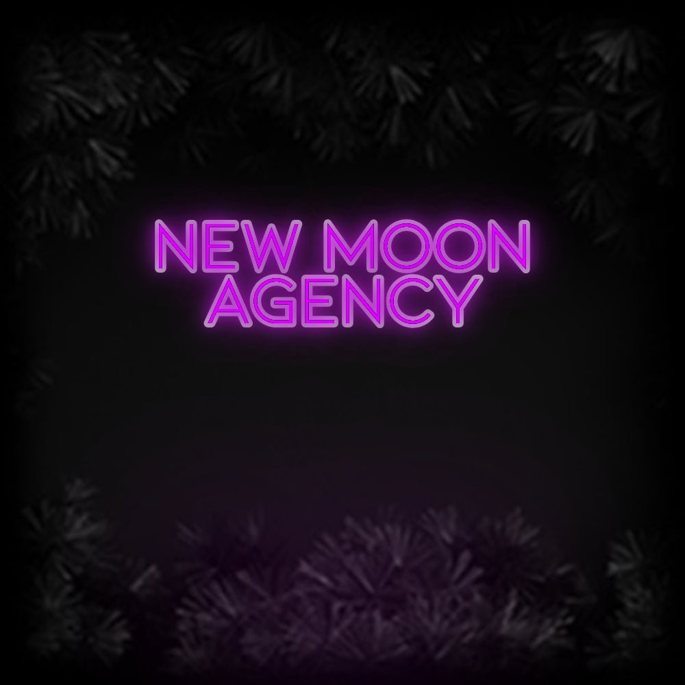 Konfiguriertes Neonschild: New Moon A... - Official Neon - led neon schild schriftzug personalisiert