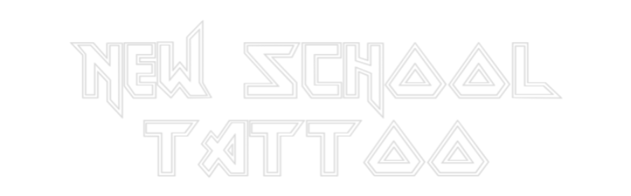 Konfiguriertes Neonschild: New School T... - Official Neon - led neon schild schriftzug personalisiert